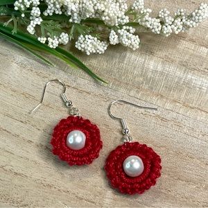 Handcrafted Crochet Earrings.
